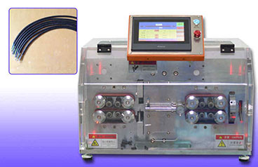 How operation Multiple Core Round Sheath Wire Stripping Machine