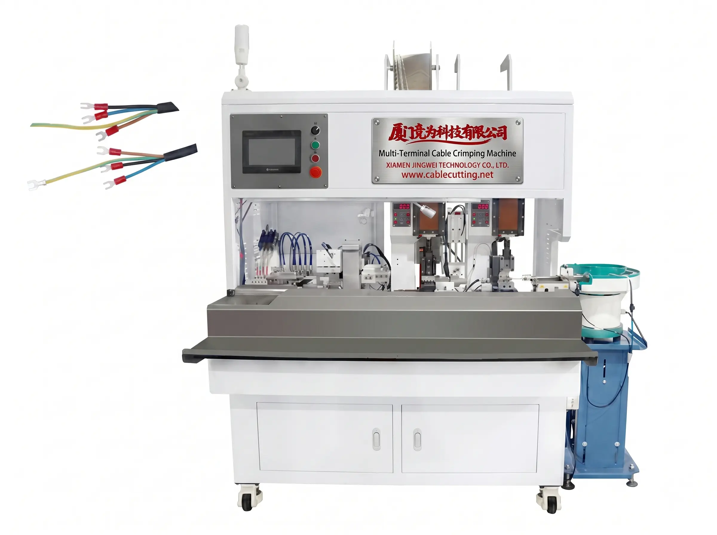 Automatic Multi-Terminal Cable Crimping Machine WPM-555 with Video Guide
