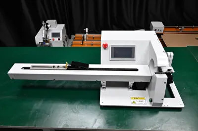 Single-Side Wire Pulling Tape Wrapping Machine JW-303K-1.0m Thumb