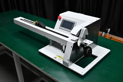 Adhesive Tape Wrapping Machine with Single-Side Wire Pulling JW-303K-1.0m - Tape Winding Machine