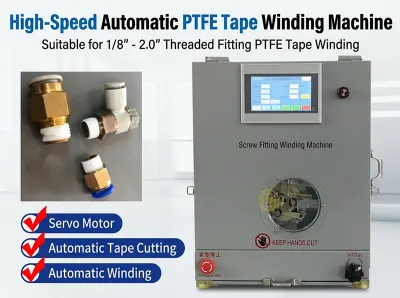Automatic PTFE Tape Wrapping Machine for Threaded Joints WPM-1308