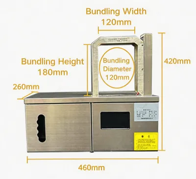 Cable Spool Coil Plastic Opp Tape Bundling Machine JW-1216 Thumb
