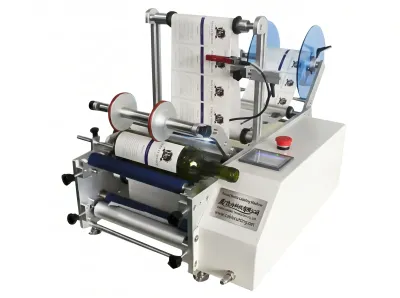 Semi-Automatic Round Bottle Labeling Machine for Cylindrical Products WPM-7160