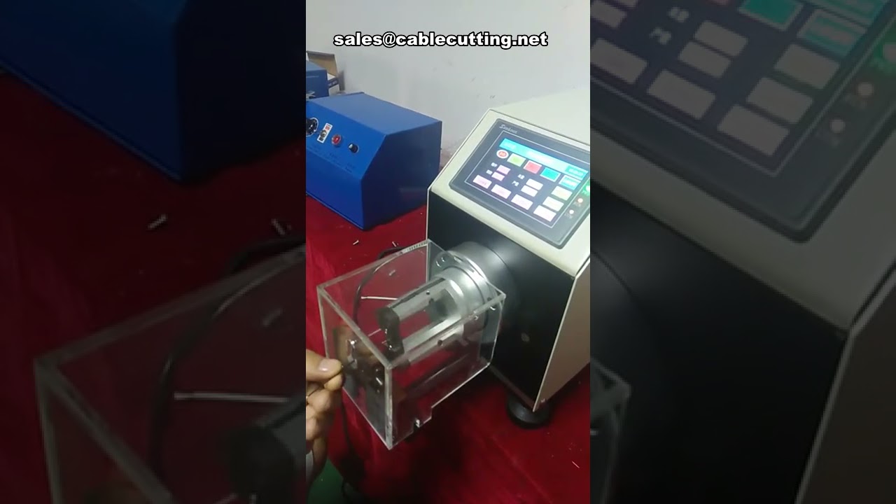Coaxial wire stripping machines
