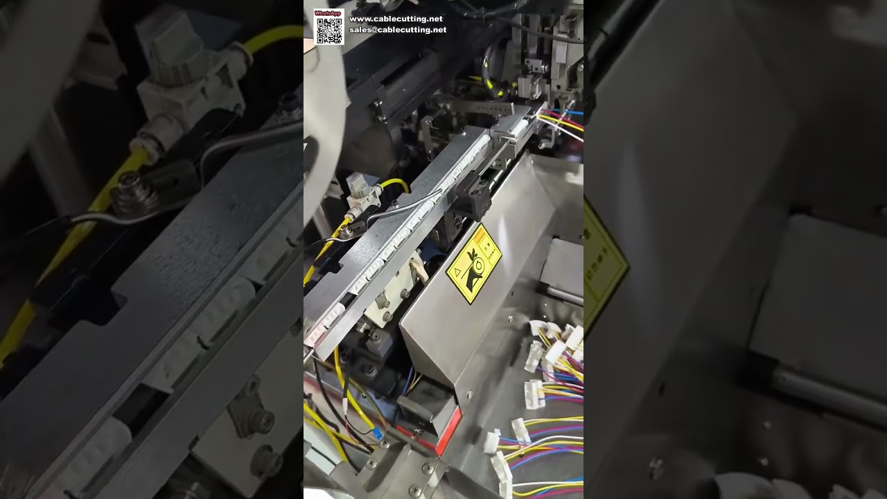 Single Head Terminal Crimping and Connector Housing Insertion Machine for Mixed Wires - Shorts