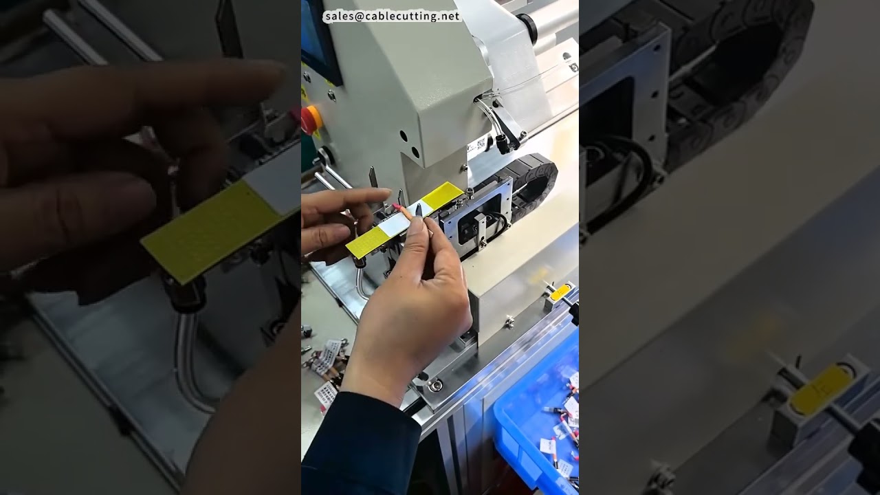 Wire Labeling Machine  Wire Fold Over Label Applicator #factory #machine
