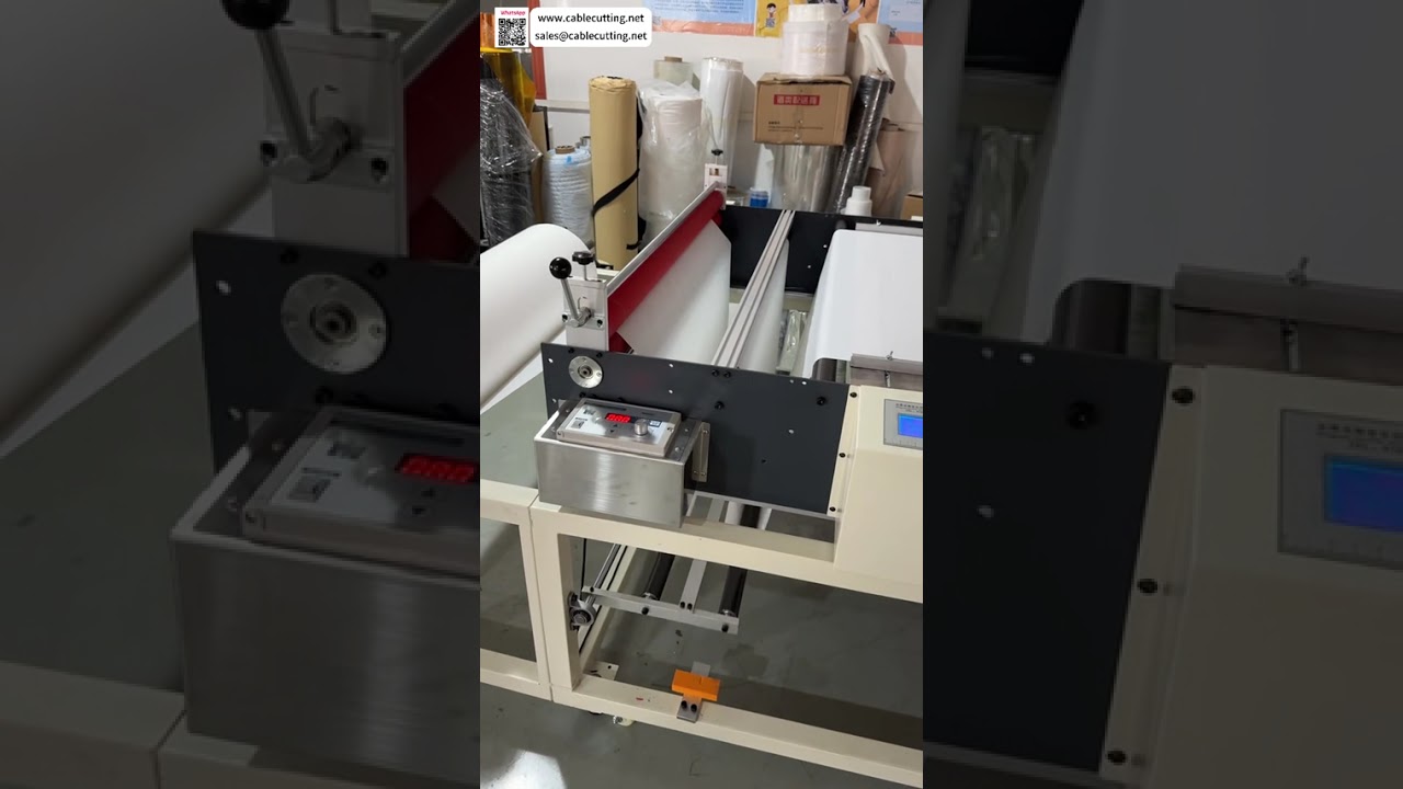 Premium Roll to Sheet Cutter For Paper Plastic Film Non Woven Fabric Manufacturing Setup - Shorts