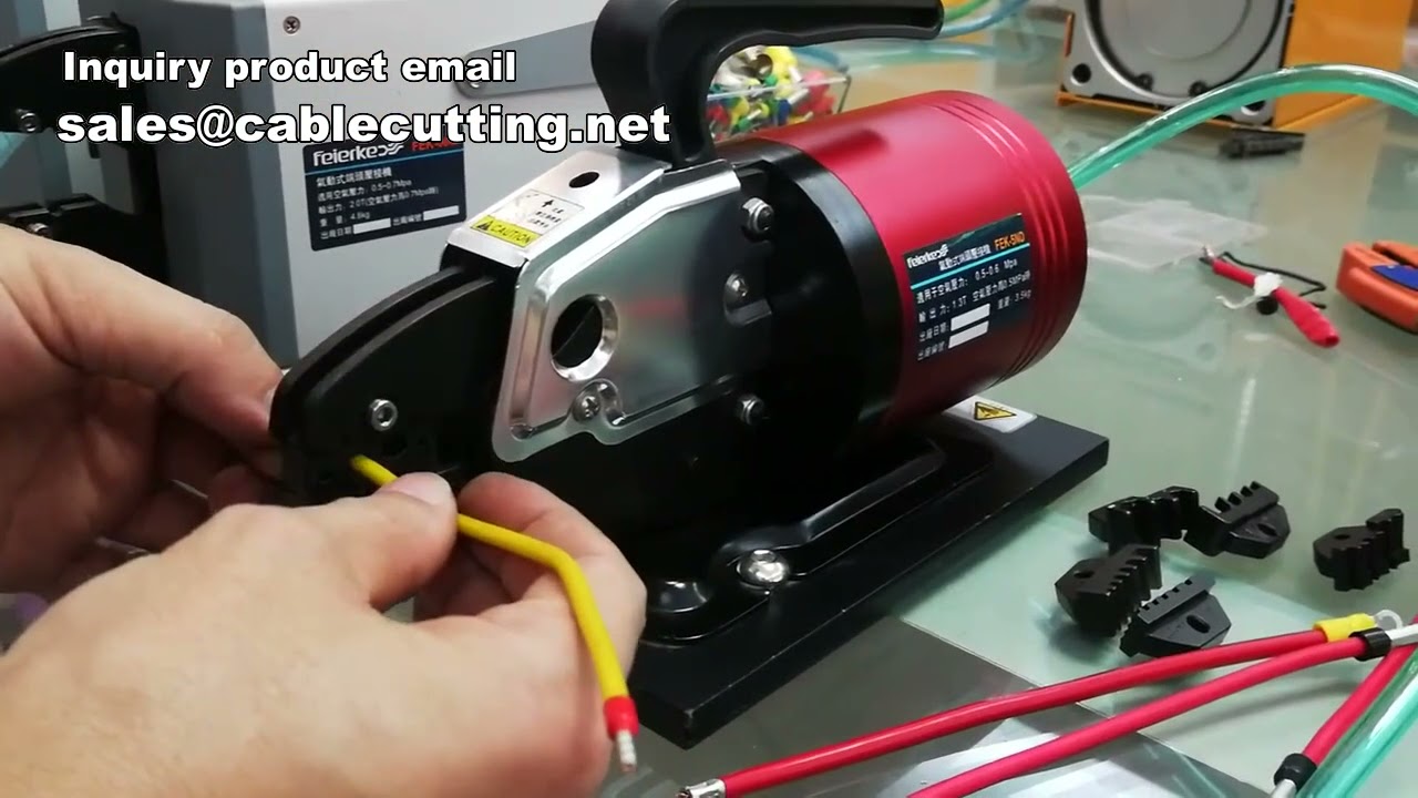 Mini Bench Pneumatic Terminal Crimper,Cable Crimping Machine,Insulated Ring Terminal Crimper