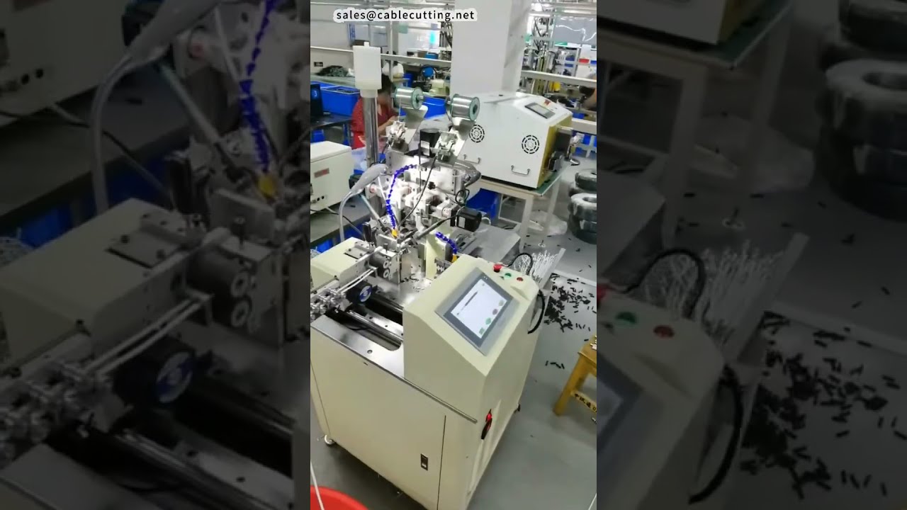 Fully Automatic DC Plug Soldering Machine #factory #machine #cnc