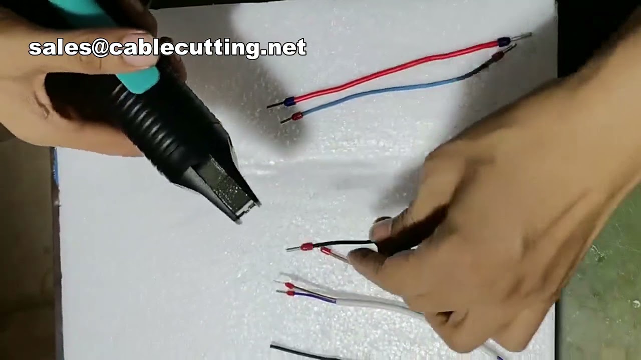 Handheld European Style Tube Terminal Pneumatic Crimping Tool for Insulated Connectors
