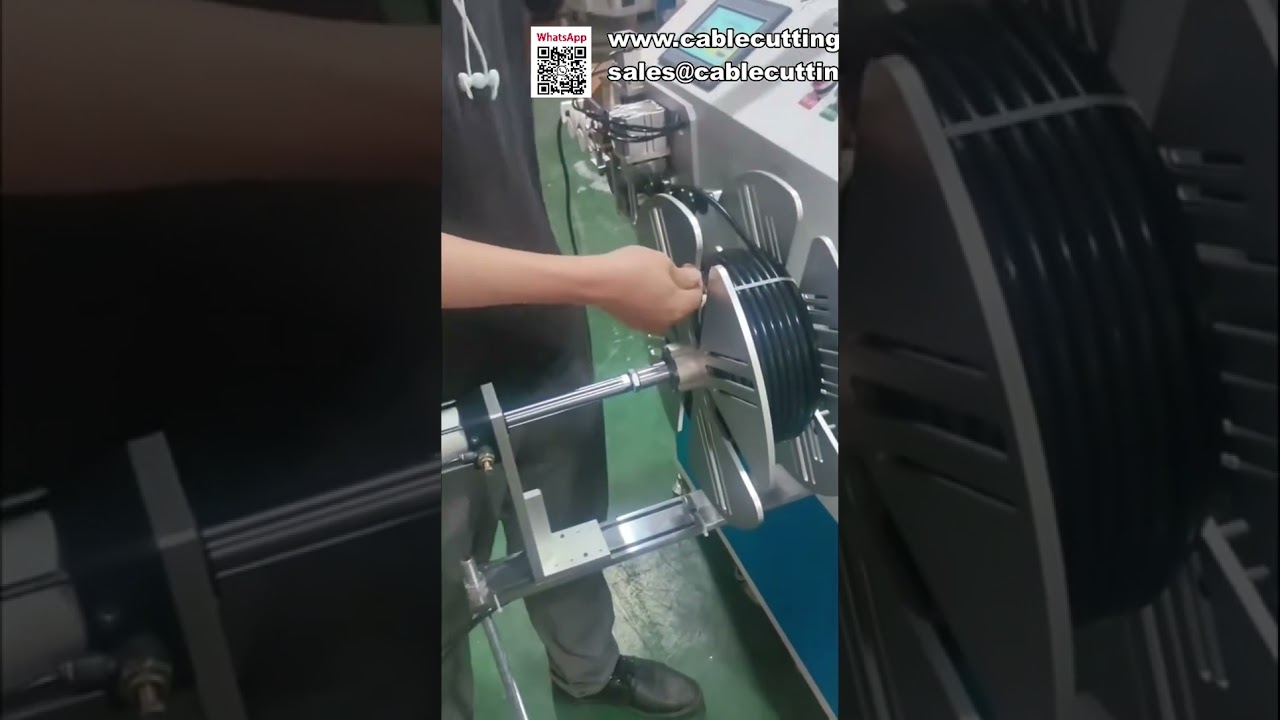 Automatic Wire Spooling and Meter Counting Machine for Hoses and Cables