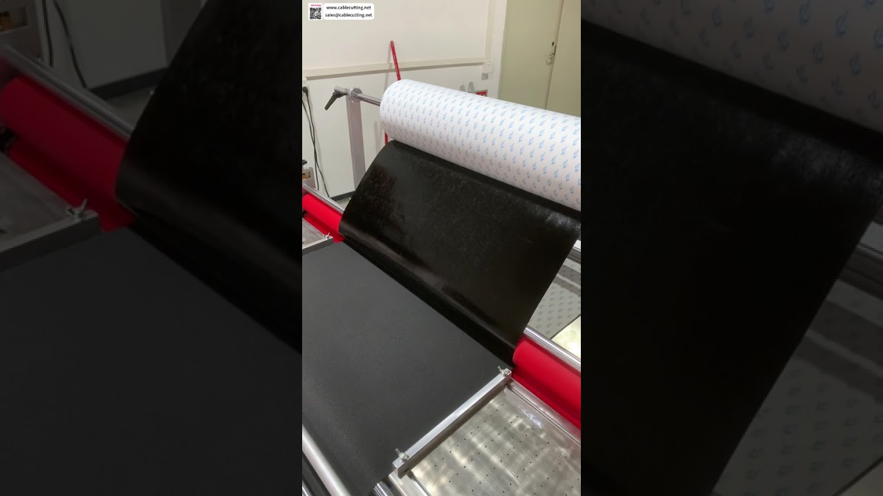 Foam Automatic Lamination Cutting Vacuum Panel Smooth Alignment Roll Process Operations Machine - Shorts