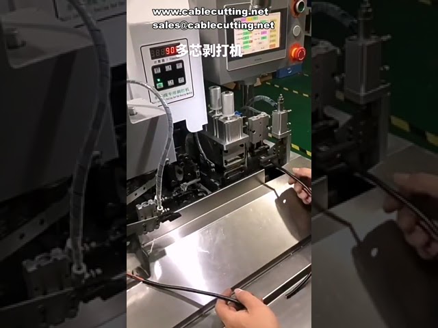 Multi-Core Wire Stripping and Terminal Crimping Machine for Industrial Automation
