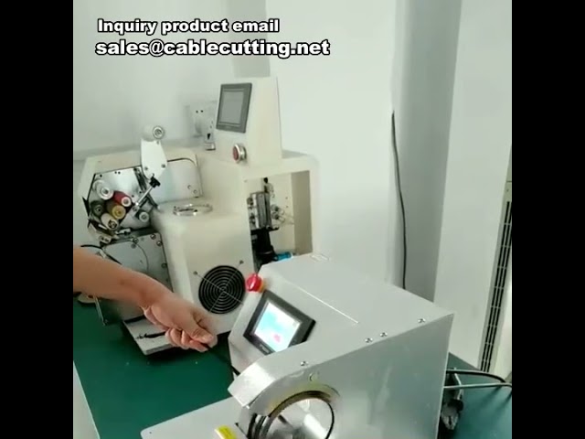 Automated Wire Harness Tape Wrapping and Winding Machine