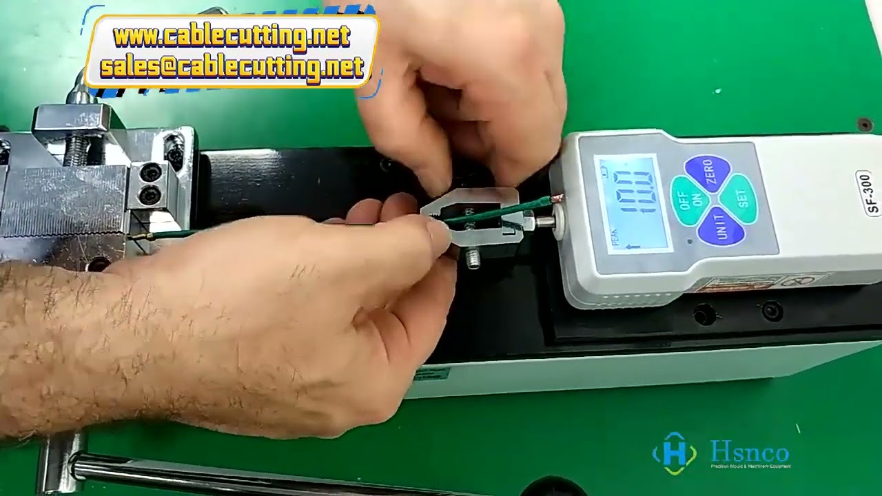 Manual Force Stand Wire Tensile Strength Tester for Terminal Crimping and Connection Plug Pull Insertion