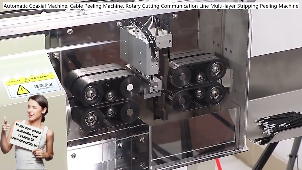 Automatic Coaxial Cable Peeling Machine with Rotary Cutting