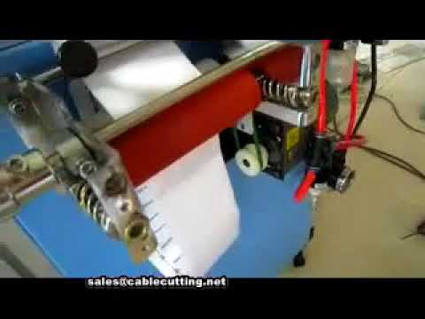 Ultrasonic White Satin Textile Label Cutting Machine