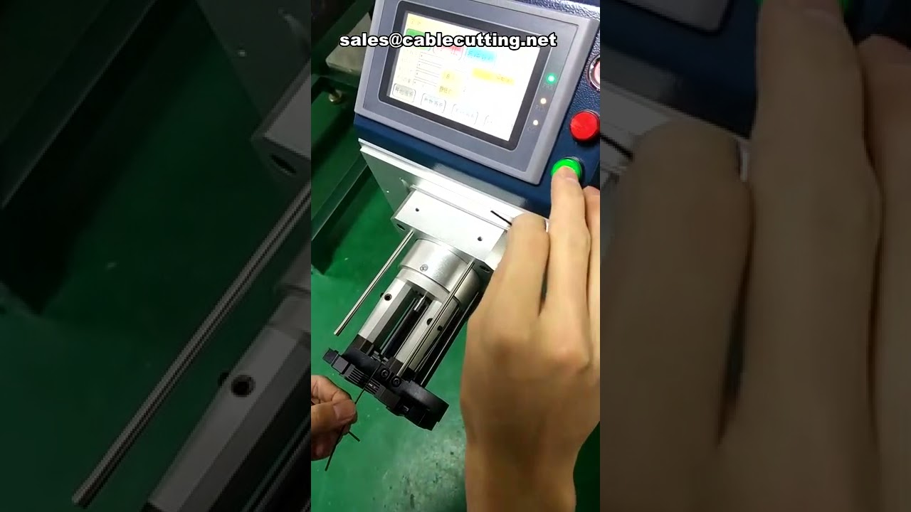 Coaxial cable stripping machine for 3 layers Coax cable Thin Coaxial wire stripper