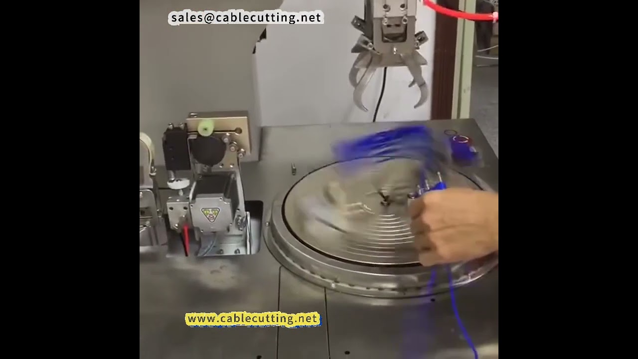 Automatic USB Cable Winding and Tying Machine | Round Strapping & Coiling