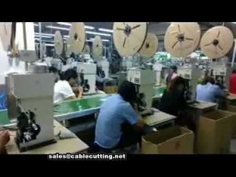 Semi-Automatic Wire Stripping and Crimping Machine