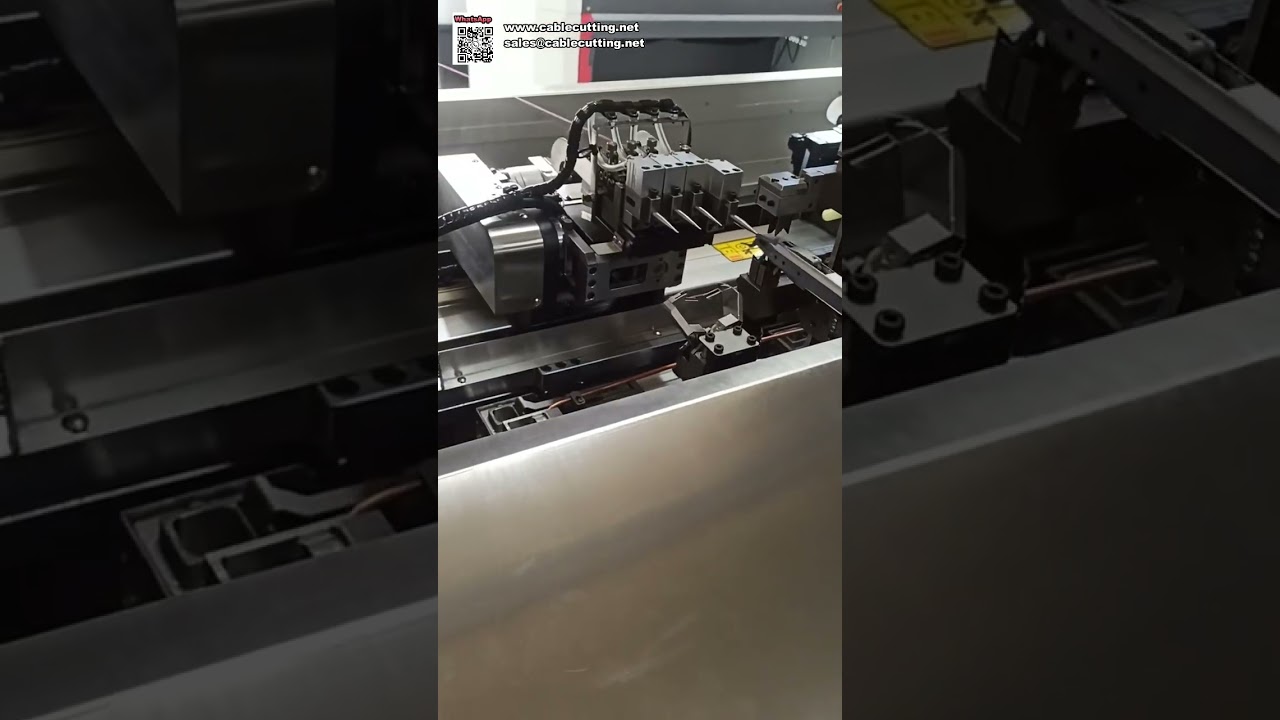 Auto Single End Crimping Tinning and Multi layer Housing Insertion Machine for Wires - Shorts