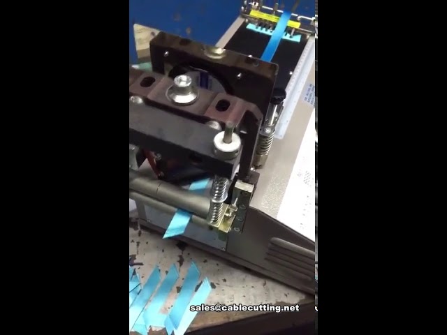 automatic ribbon tape cutting machine, bevel angle cutting machine