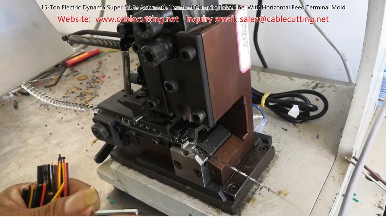 15-Ton Electric Dynamo Super-Mute Automatic Terminal Crimping Machine with Horizontal Feed