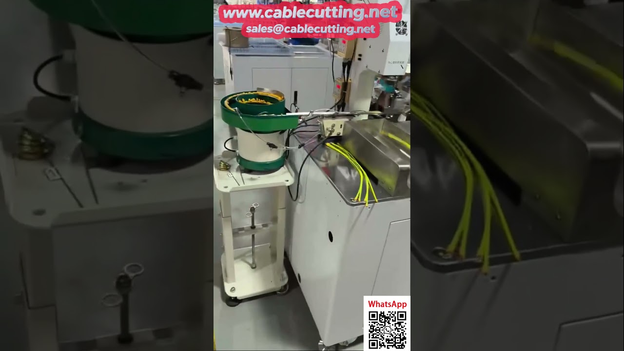 Automatic Double Head Crimping Press for Pre-insulated Terminals AWG-14-26