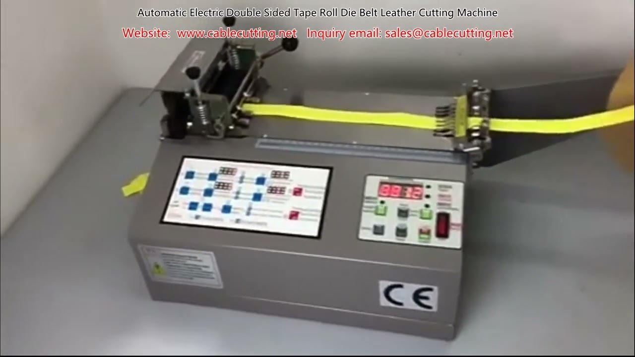 Automatic Electric Double-Sided Tape Roll Die-Cutting Machine for Belt and Leather