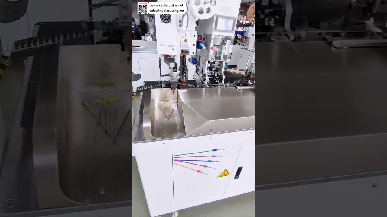 Long Wire Tinning & Waterproof Seal Insertion Machine  Auto Wire Harness Processing Factory - Shorts