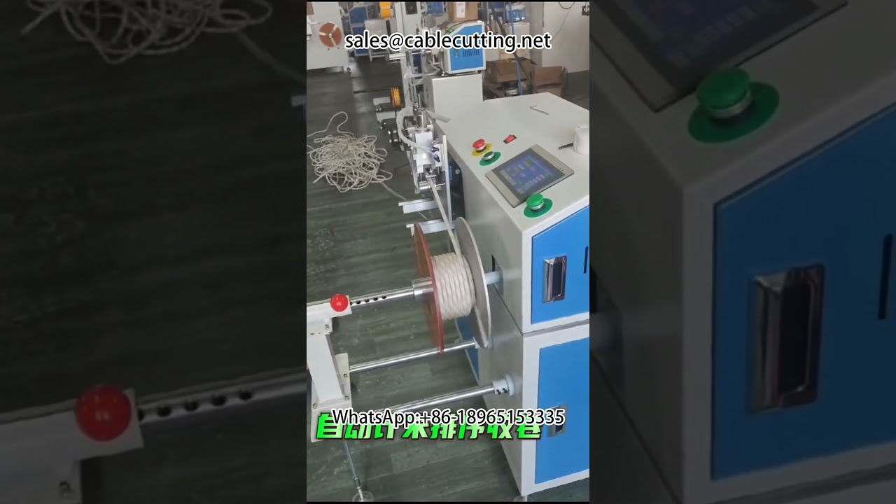Automatic Meter Counting, Sorting, Cutting, and Winding Machine for Safety Ropes