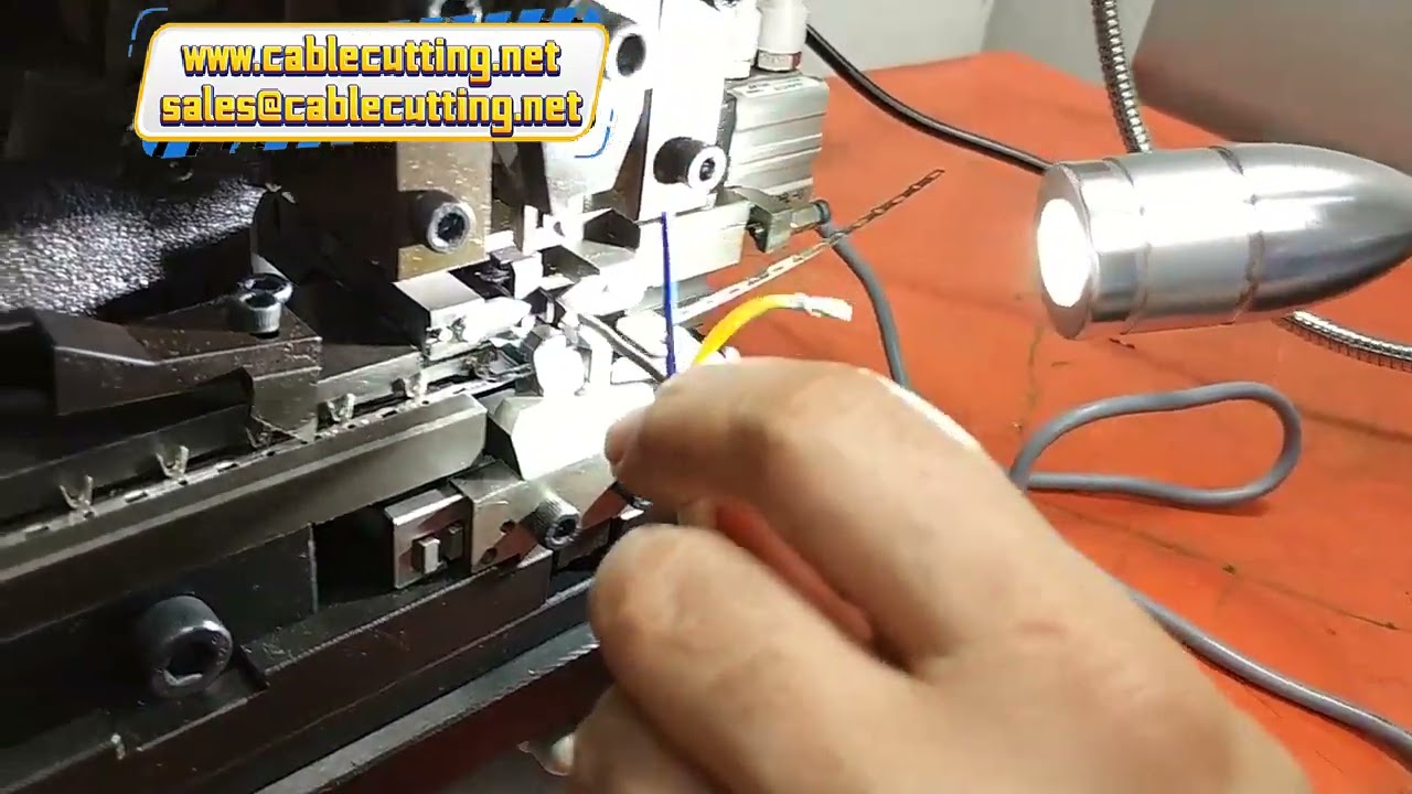 Wire Stripping and Terminal Crimping Machine Super Mute Electric Cable Wire Strip and terminal Crimp