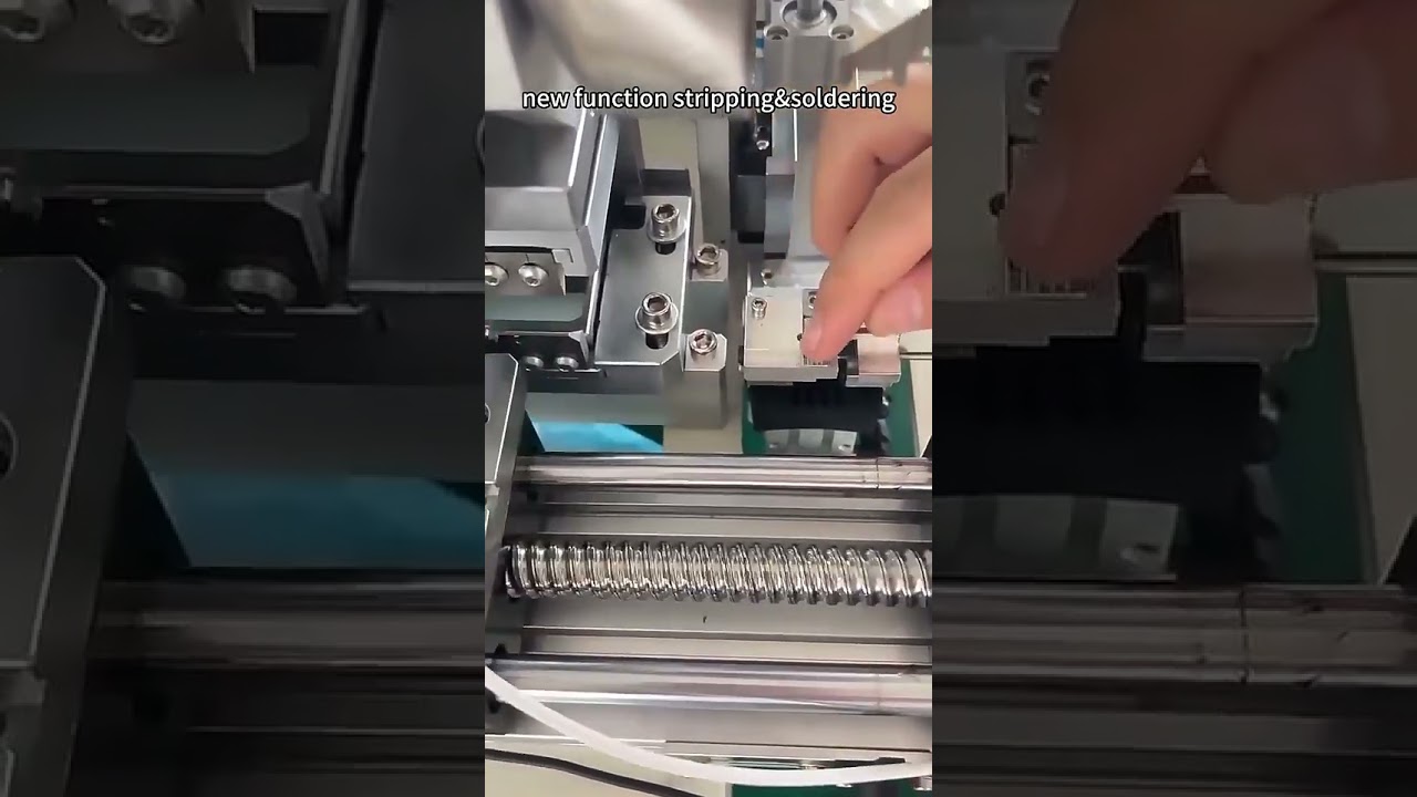 USB Type C Electric Components Cable Making Machine   Semi Auto Stripping & Soldering #factory