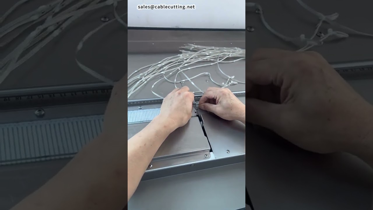 Nylon Cable Tie Machine for 2.5x60mm Fairy Lights | Factory Automation