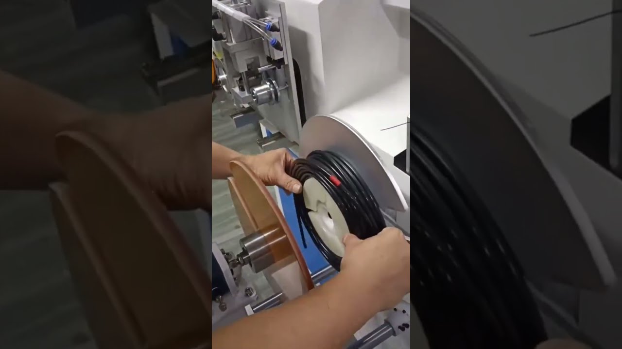 Automatic Meter Counting, Sorting, Cutting & Tube Tying Machine for Drip Irrigation Tubes