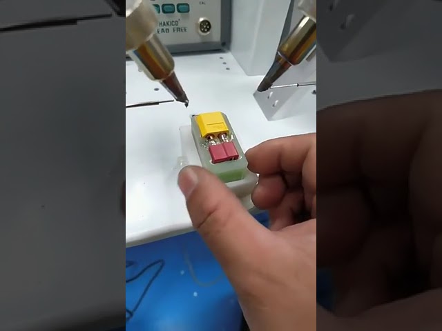 Semi-Automatic Soldering Machine for USB Data Cable Making, Double Head