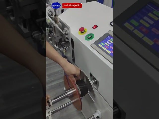 Vertical Flat Sheath Wire Cable Counting Meter Cutting Winding And Binding Machine Coiling Circle Sh