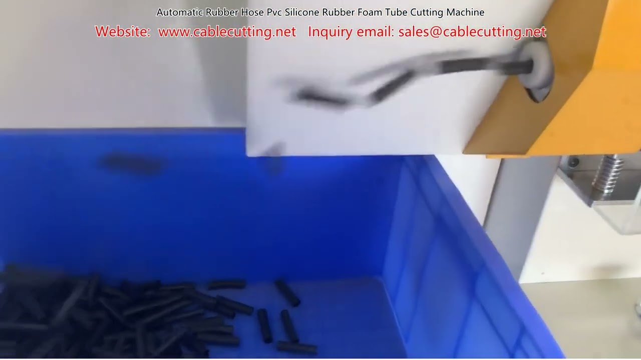 Automatic Rubber Hose PVC Silicone Rubber Foam Tube Cutting Machine