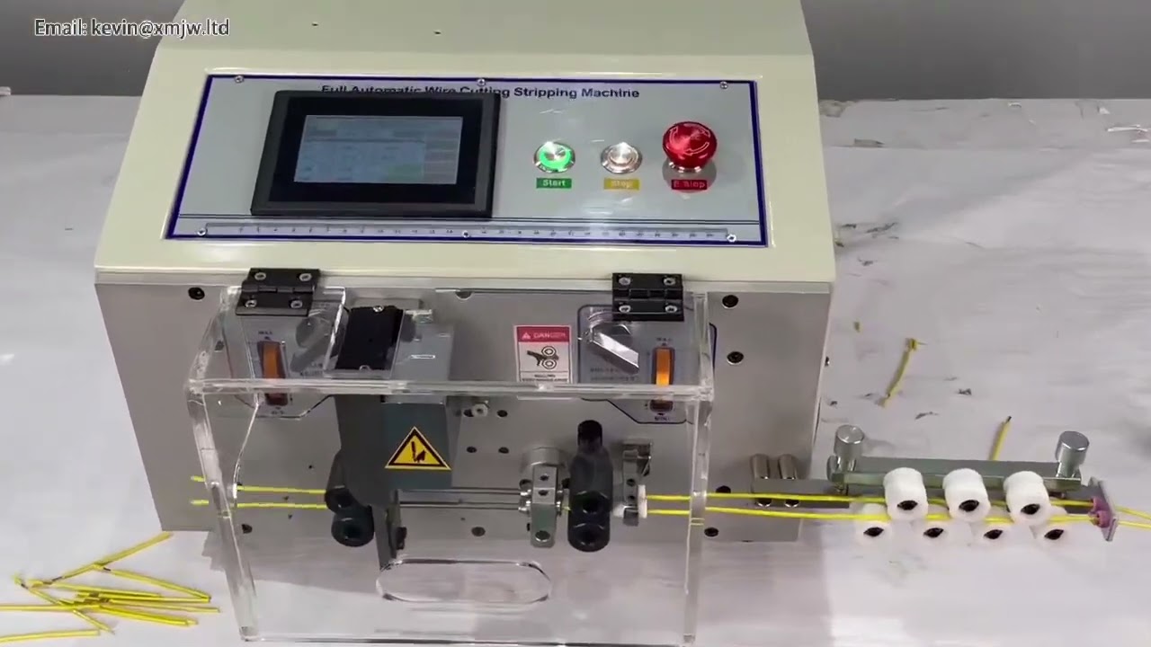 Double Wire Touch Screen Automatic Wire Stripping Peeling Cutting Machine SWT-508-SDB-2-S 220V 110V