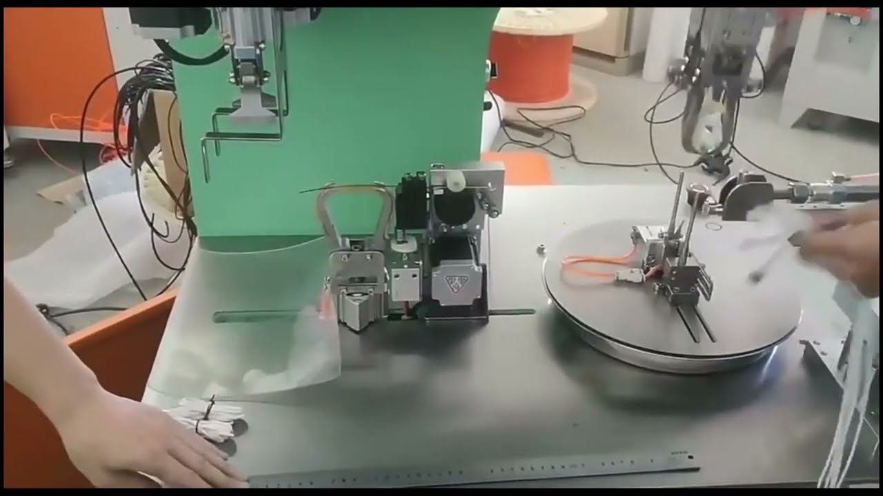 Automatic Wire Hose Winding and Banding Machine with Adhesive Tape Binding and Labeling