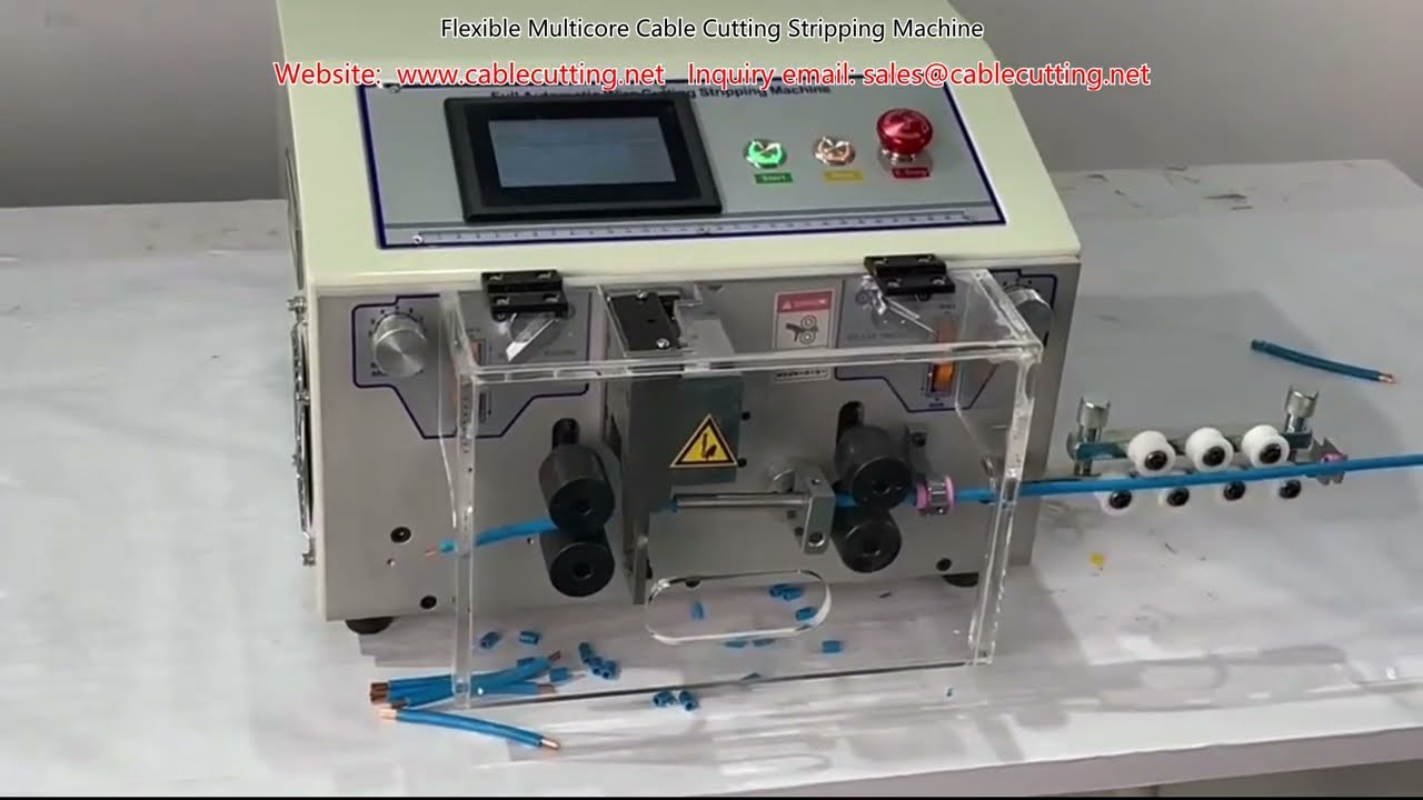 Flexible Multicore Cable Cutting and Stripping Machine