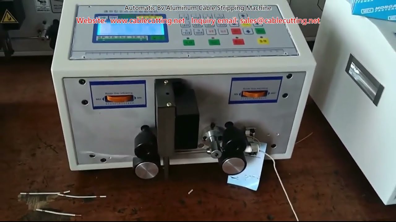 Automatic BV Aluminum Cable Stripping Machine for Industrial Wire Processing