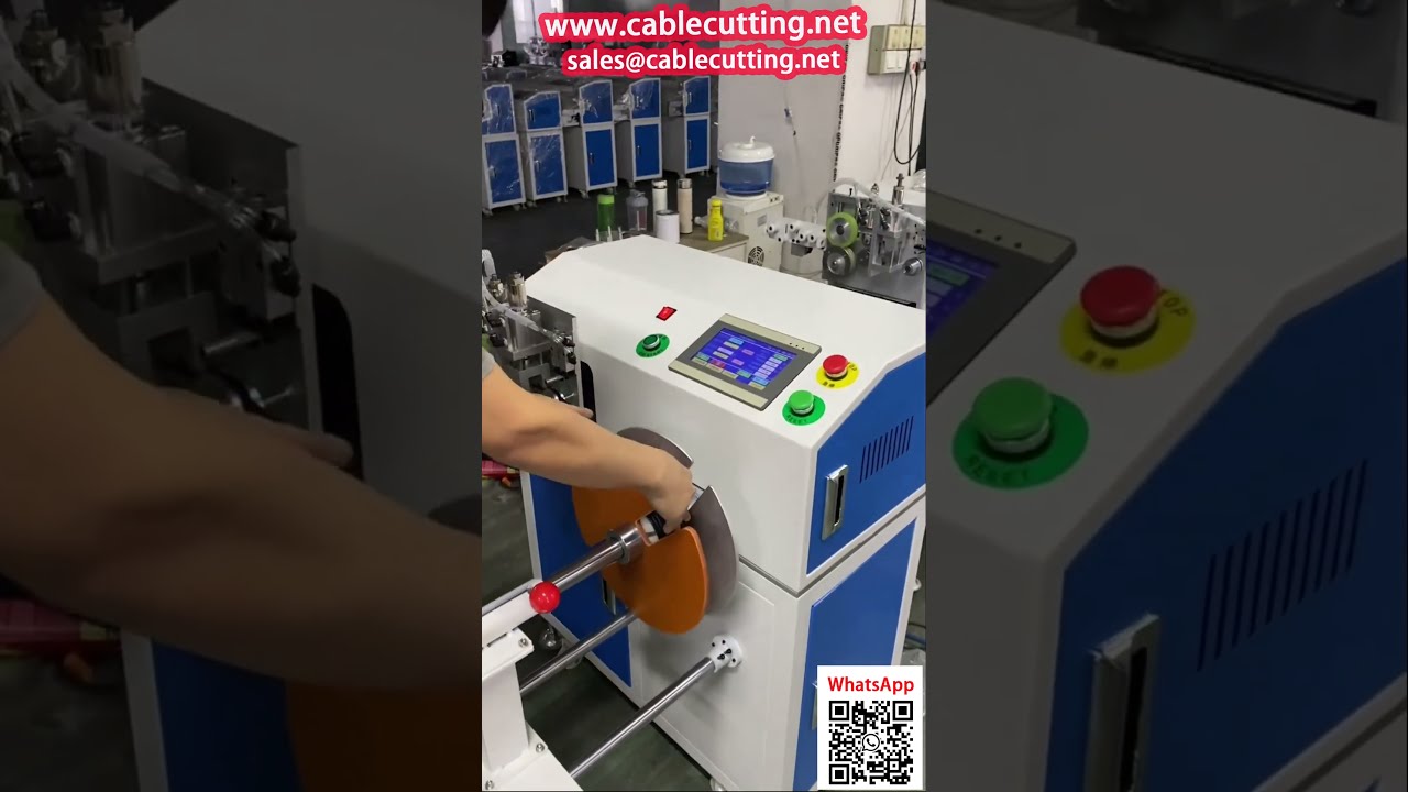 Integrated Counting, Coiling, and Cutting Machine for Network Patch Cord Processing