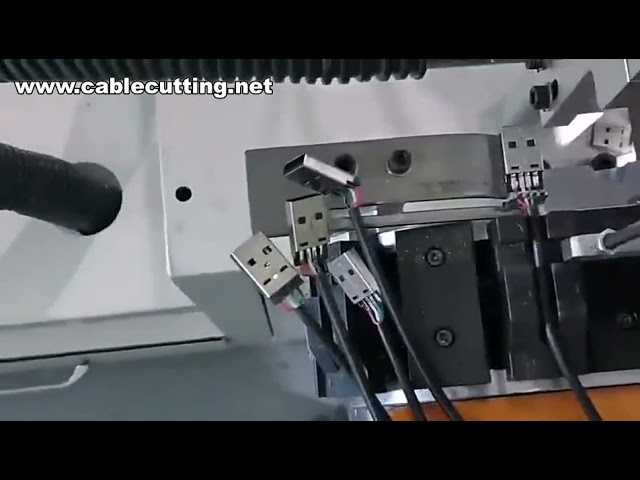 USB Cable Soldering Machine for Data Wire Connector Production | Automated USB Line Assembly