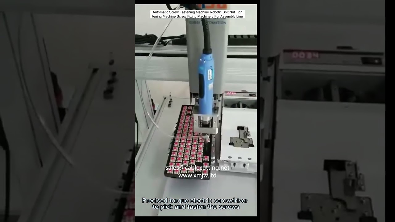 Automatic Robotic Screw Fastening Machine for Bolt and Nut Tightening