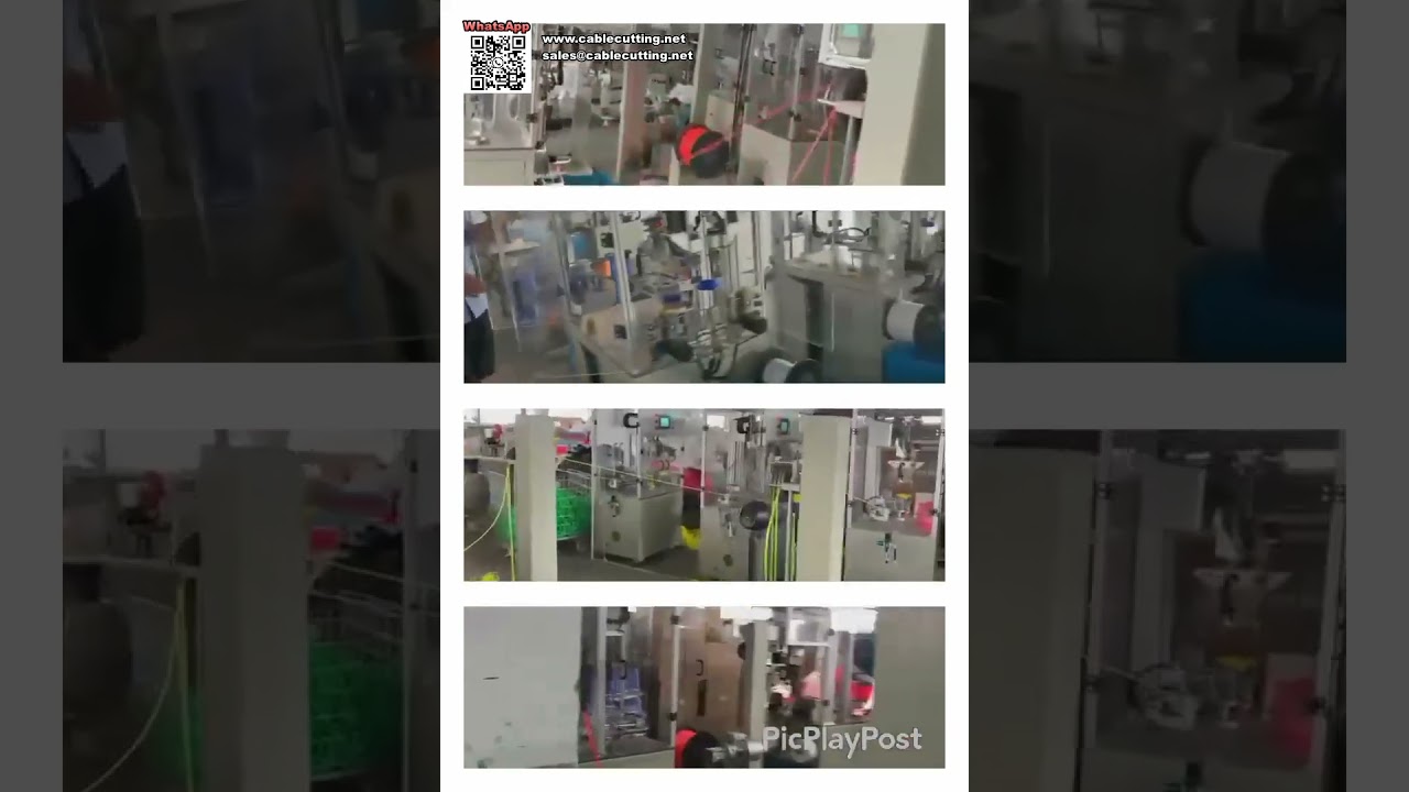 Industrial Automatic Winding and Tying Machine for Hang Card Trimmer Line - Shorts