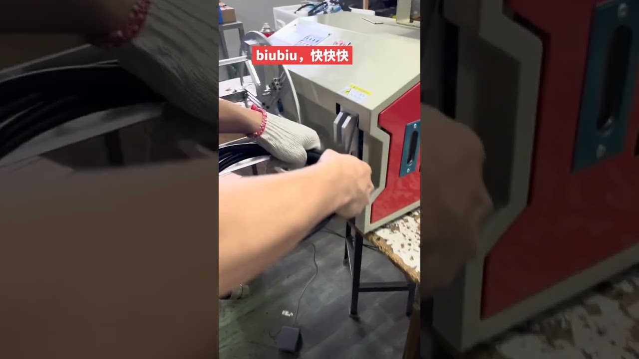 Automated Data Cable Winding and Tying Machine for Factory Automation