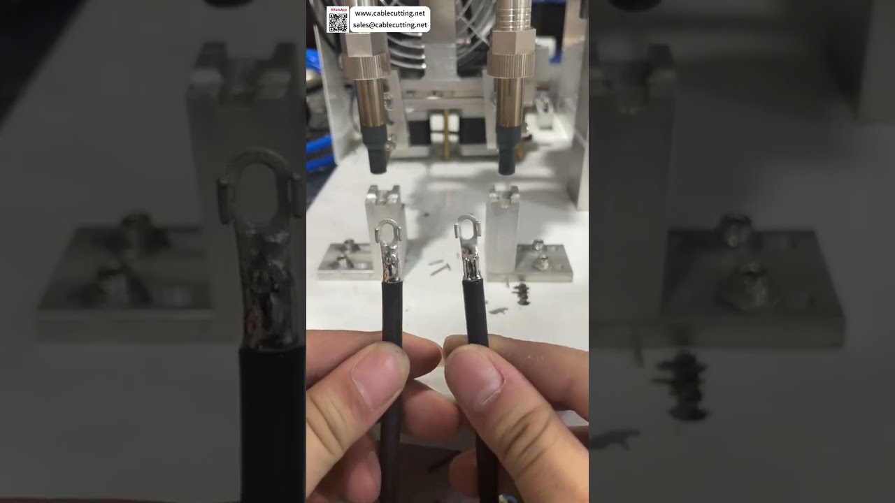 Semi Auto Terminal Soldering Machine  Dual Gun Tin Adding Doubles Welding Efficiency Tool - Shorts