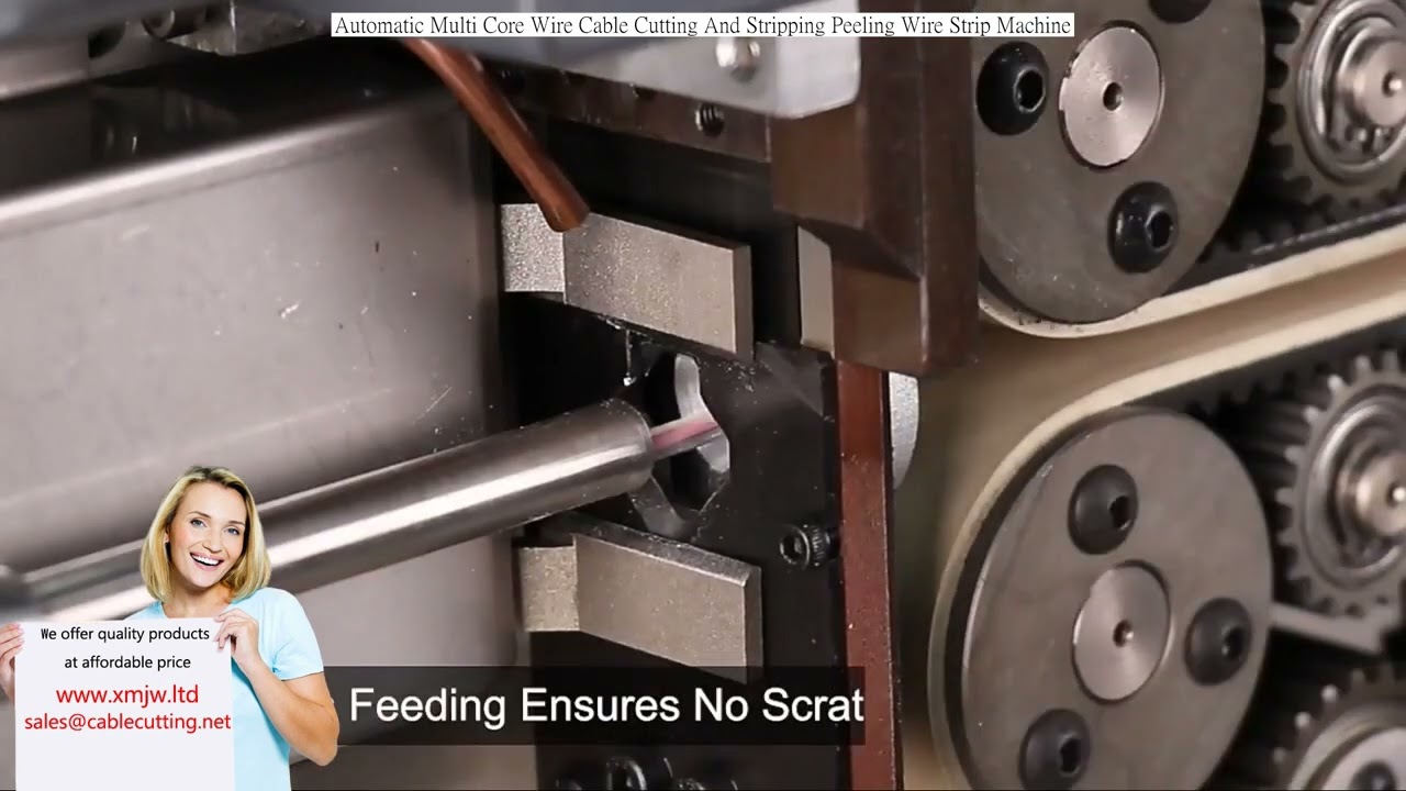 Automatic Multi-Core Wire Cable Cutting and Stripping Peeling Machine