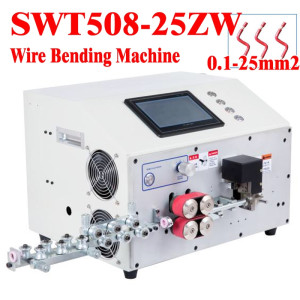 0.1 - 25mm² SWT508-ZW25 Auto Wire Bending & Stripping Machine, PVC Cable Bender